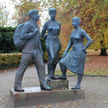 Skulptur Uldjyderne (Sculpture of the wooljutes) 